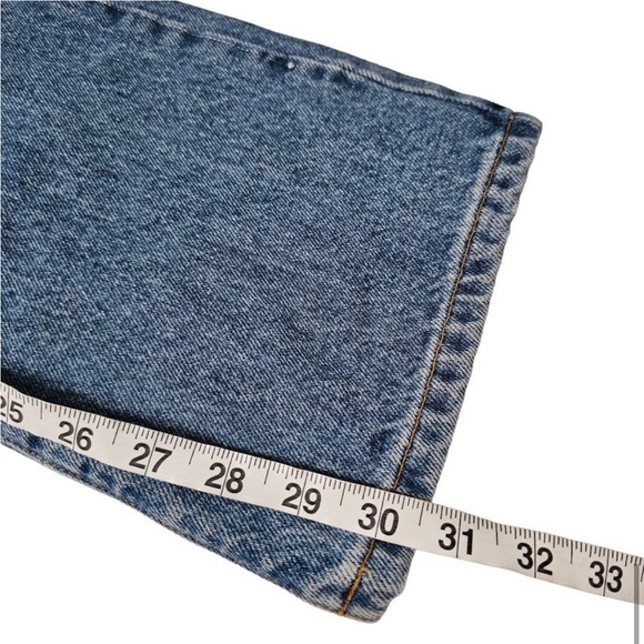 90s Calvin Klein Vintage Jeans Boot Leg Cotton Structured Stonewash Women's 29 - Picture 9 of 13